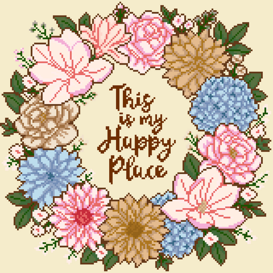 This is my Happy Place – Diamond Art by Kara – 40x40cm – Square