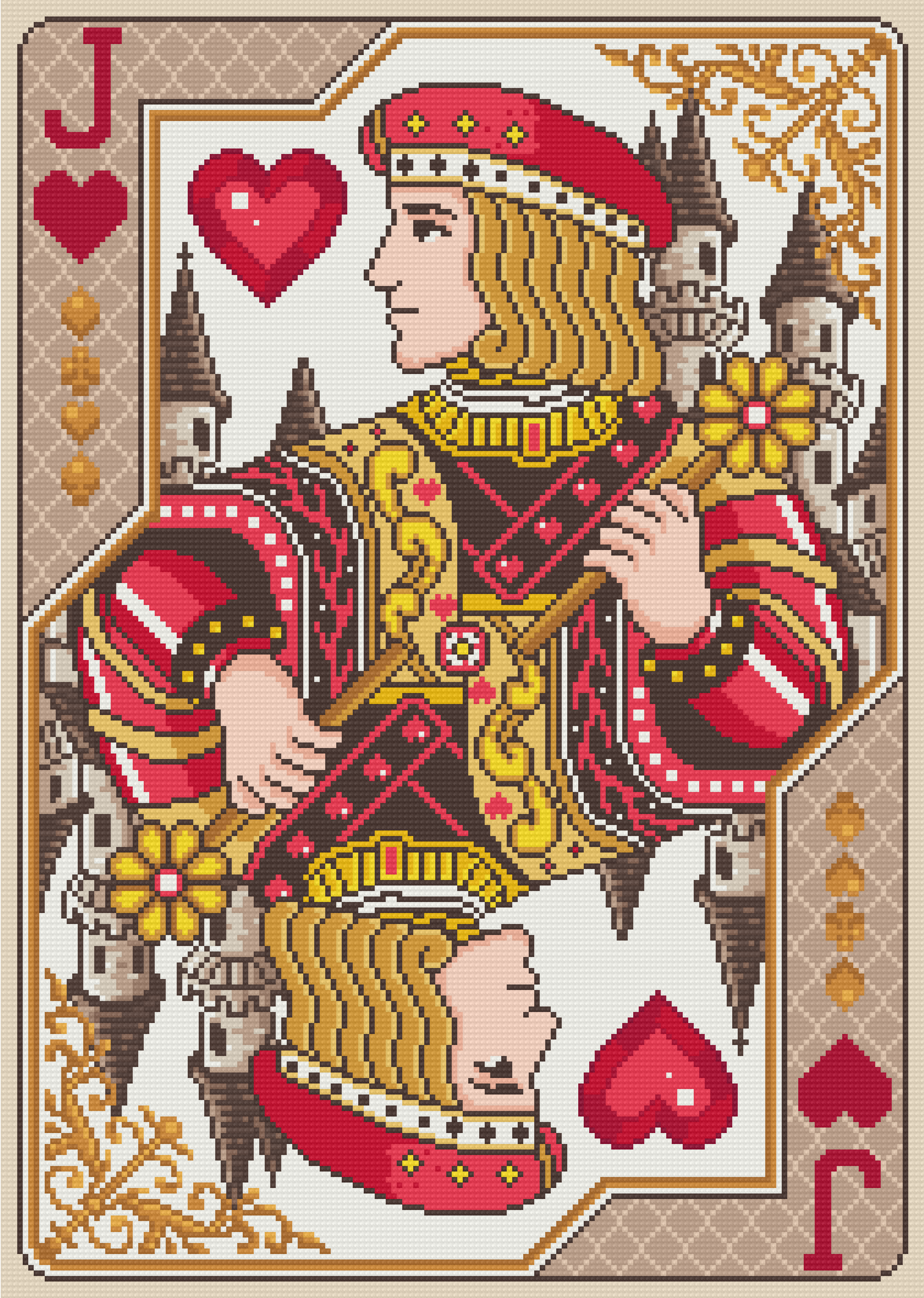 Jack of Hearts – Diamond Art by MDDQ – 47x66cm – Round