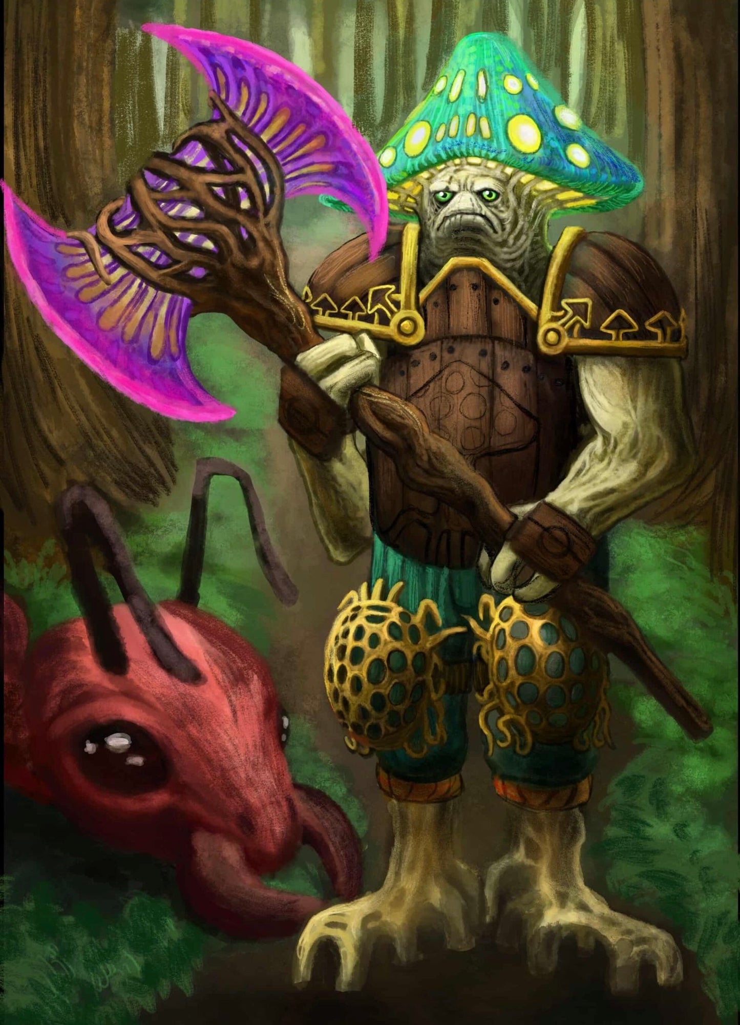 Warrior of Mushroom Kingdom – Licensed Diamond Art by @will_sketches – A2 – Square