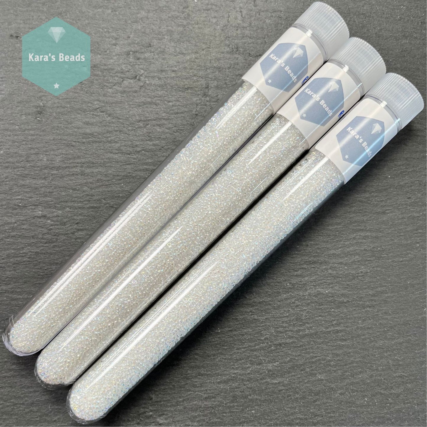 25g Tube 15/0 Miyuki Seed Beads RR15-250 Crystal AB