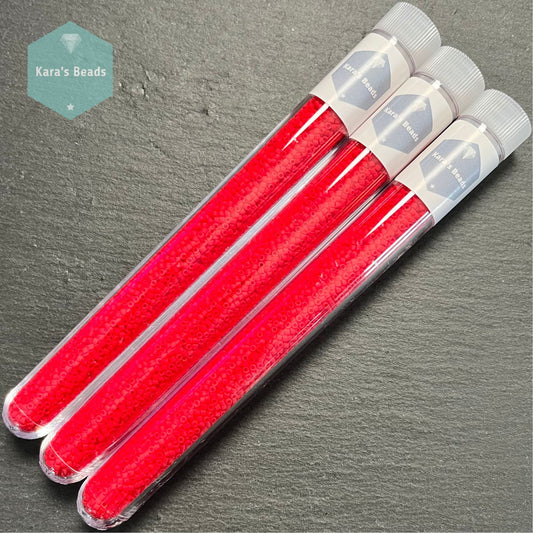 22g Tube 11/0 Miyuki Delica DB753 Matte Opaque Bright Red