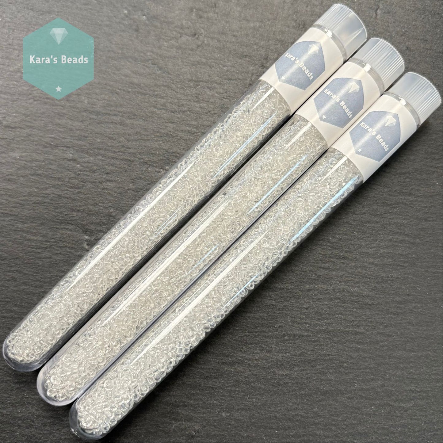 25g Tube 8/0 Miyuki Seed Beads RR8-0131 Crystal