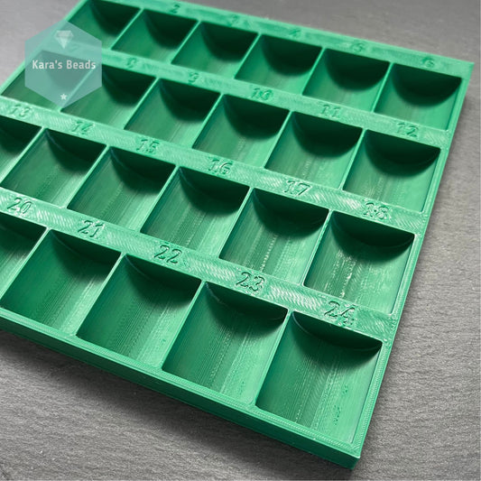 Miyuki and KO Beading Thread Organiser Green