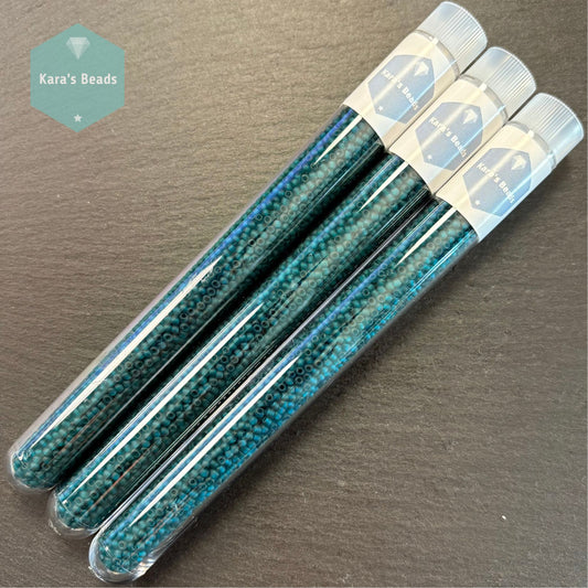 25g Tube 11/0 Toho TR11-7BDF Transparent Frosted Teal