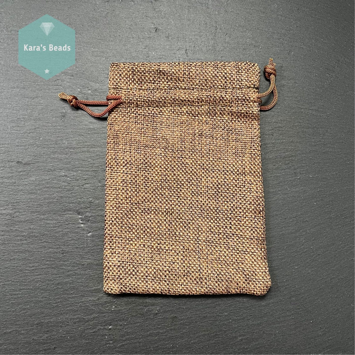 Jute Gift Bag - Chocolate Brown