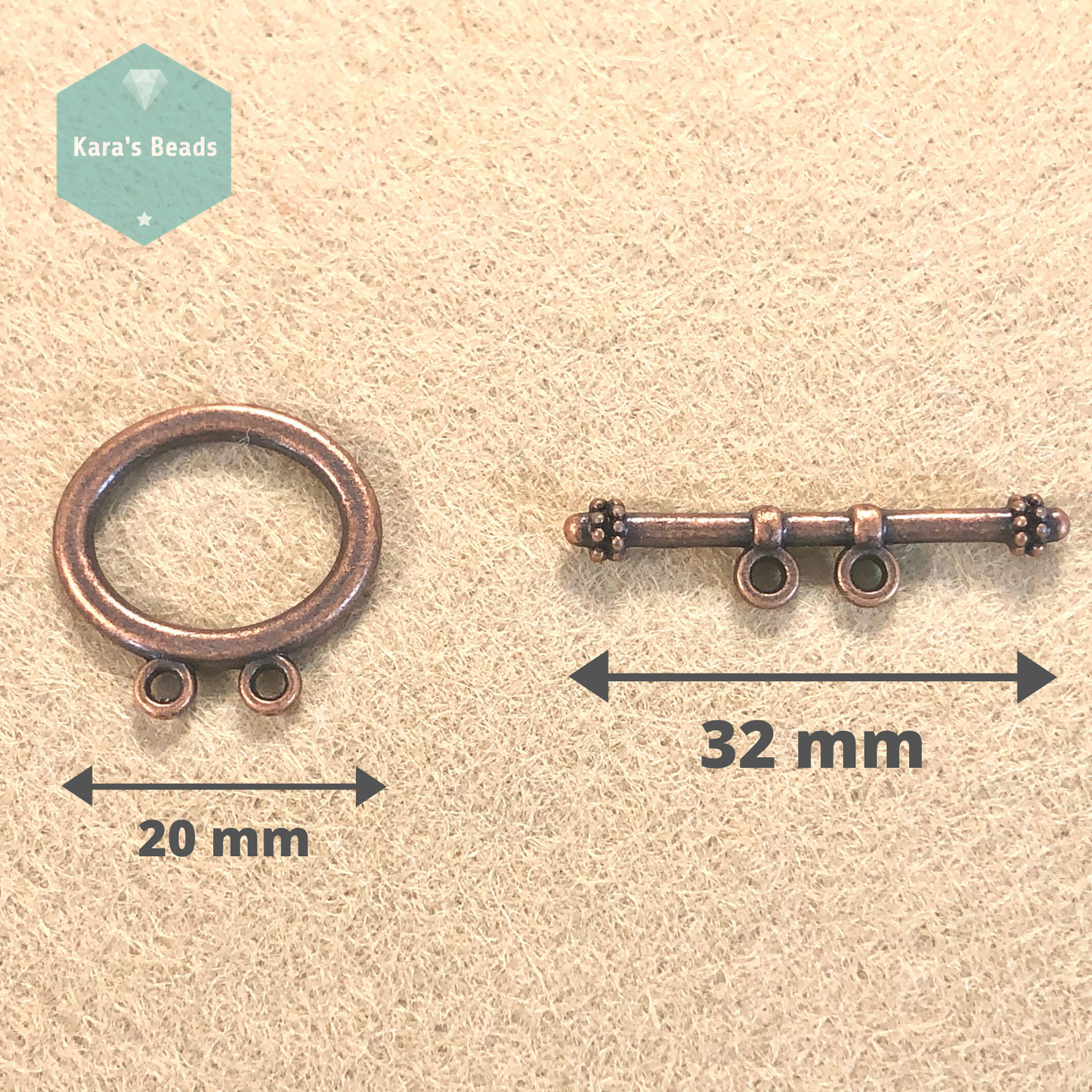 2 Strand Toggle Clasp 1 pc