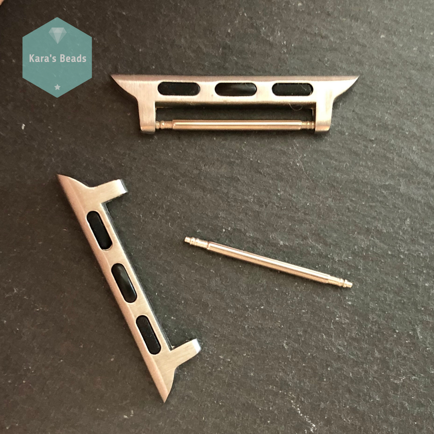 41mm Watch Band Connector Adapter Silver 1 pc