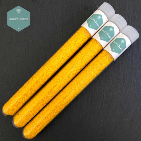 22g Tube 11/0 Miyuki Delica DB1132 Opaque Canary Yellow