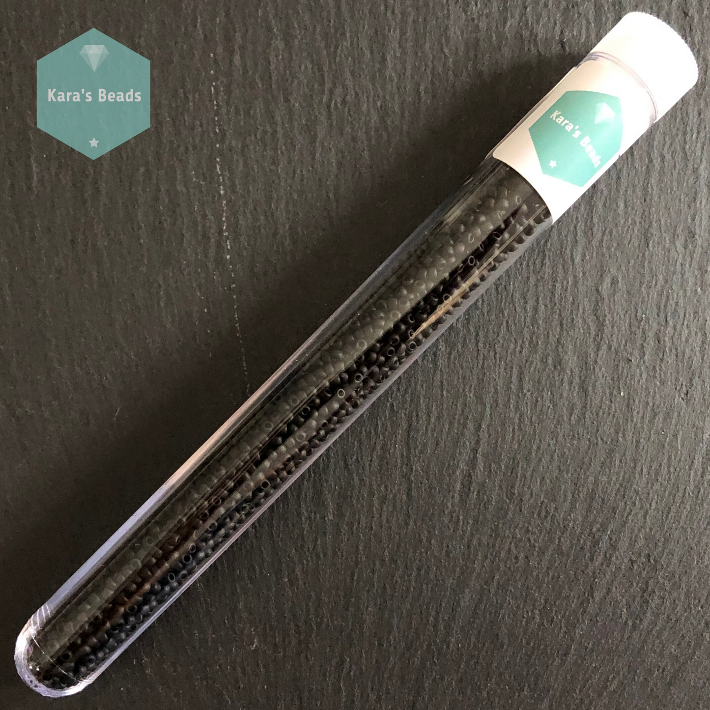 25g Tube 11/0 Toho TR11-49F Opaque Frosted Jet