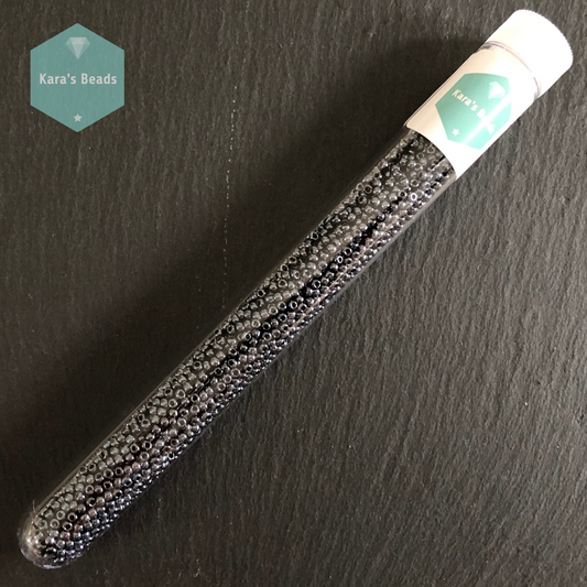 25g Tube 11/0 Toho TR11-81 Metallic Hematite