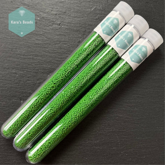 25g Tube 15/0 Miyuki Seed Beads RR15-0411 Opaque Jade Green