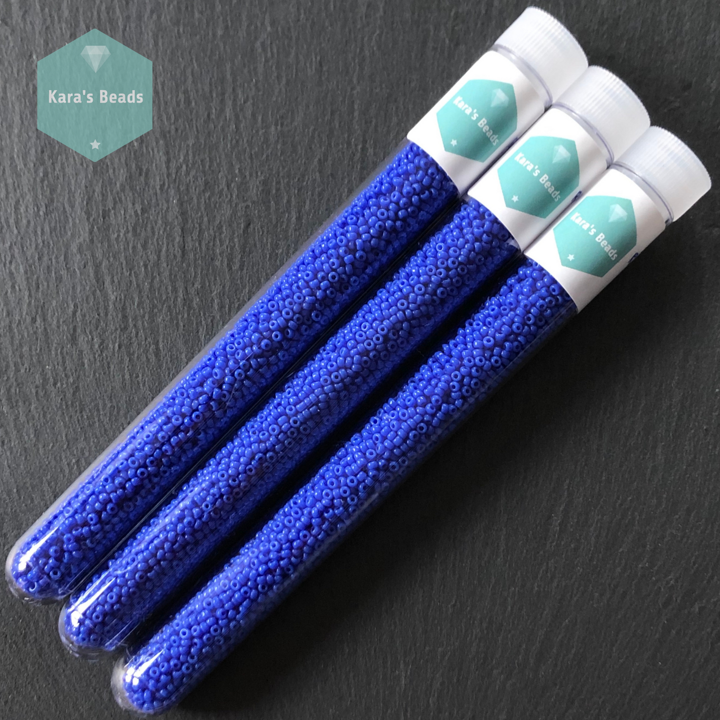 26g Tube 11/0 Miyuki Seed Beads RR11-417 Opaque Blue