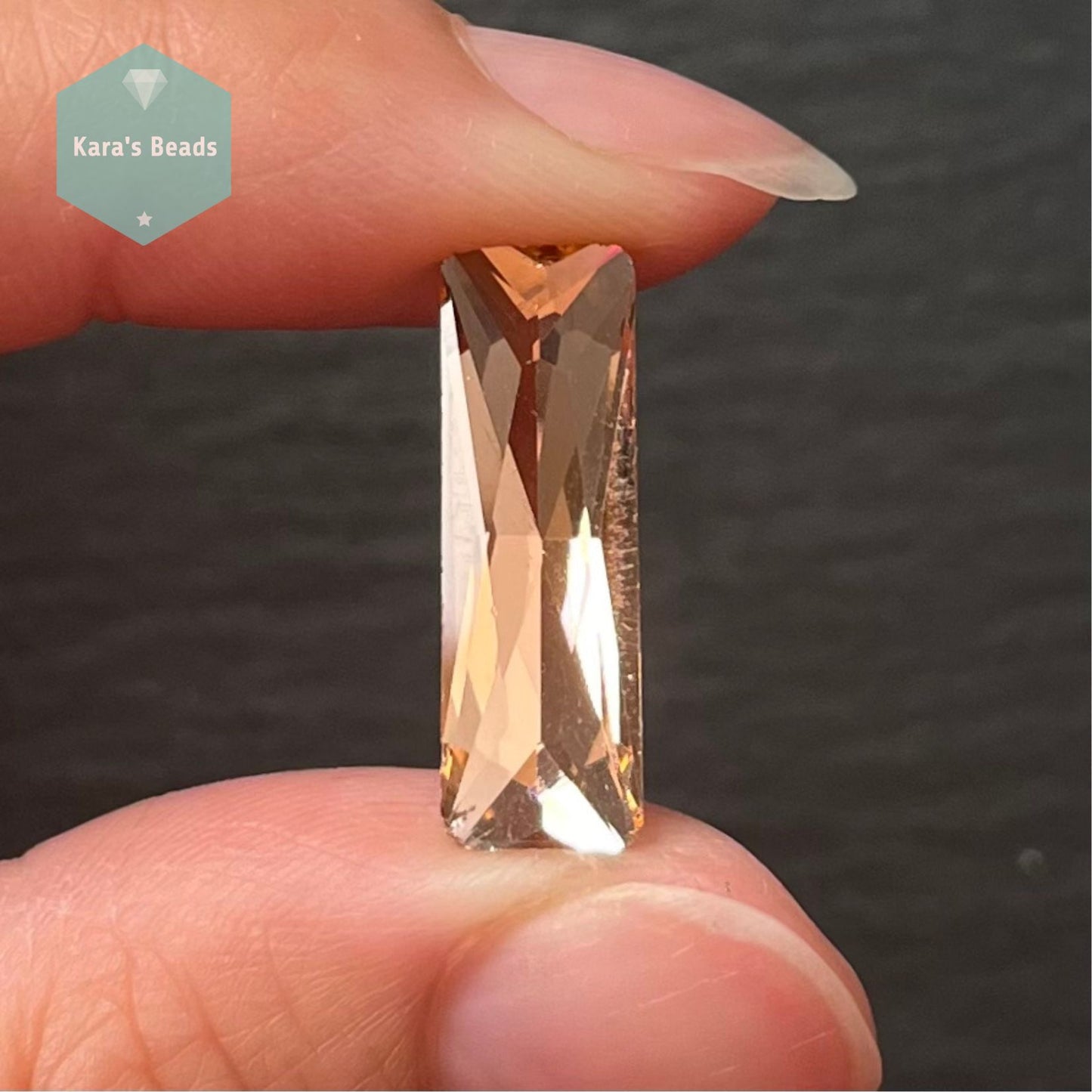 21x7 mm Princess Cut Baguette Rose 1 pc