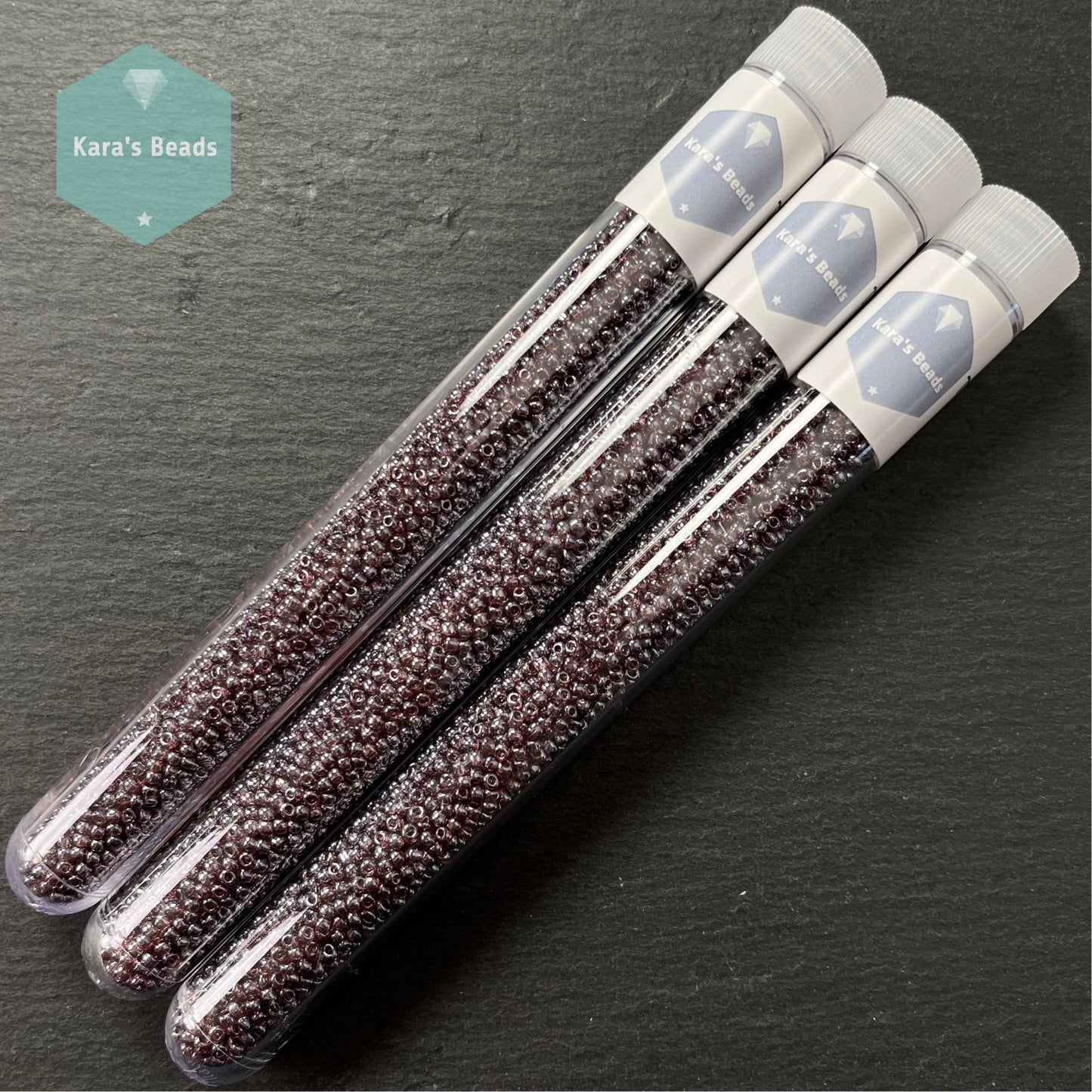 25g Tube TR11-110B Transparent Medium Amethyst Luster