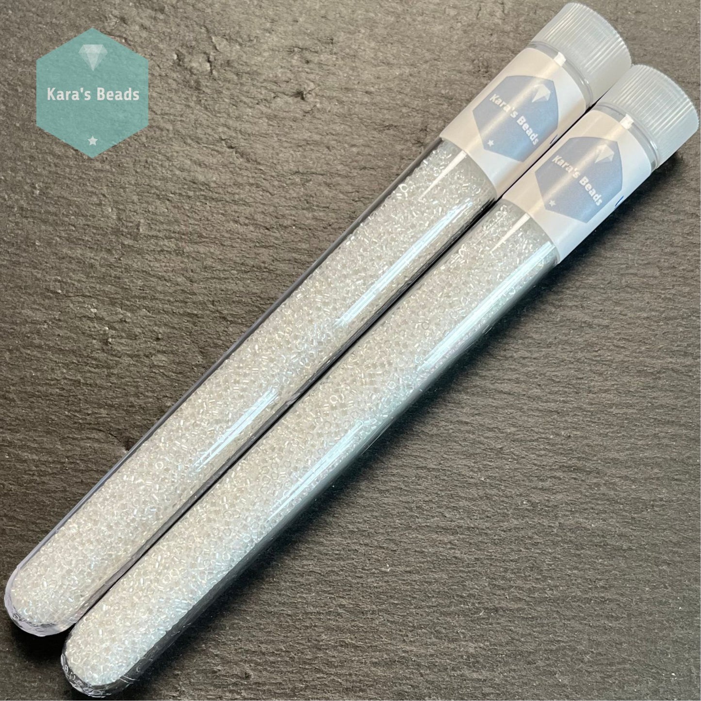 22g Tube 11/0 Miyuki Delica DB0050 Crystal Luster