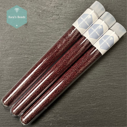 25g Tube 15/0 Miyuki Seed Beads RR15-0409 Opaque Chocolate