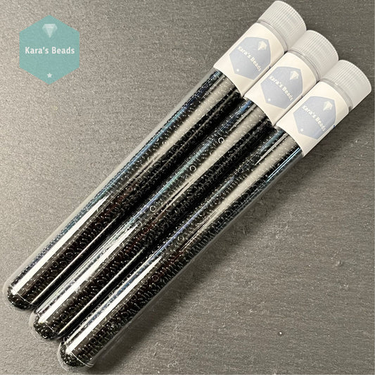 24g Tube 8/0 Toho Demi Round TN8-49 Opaque Jet