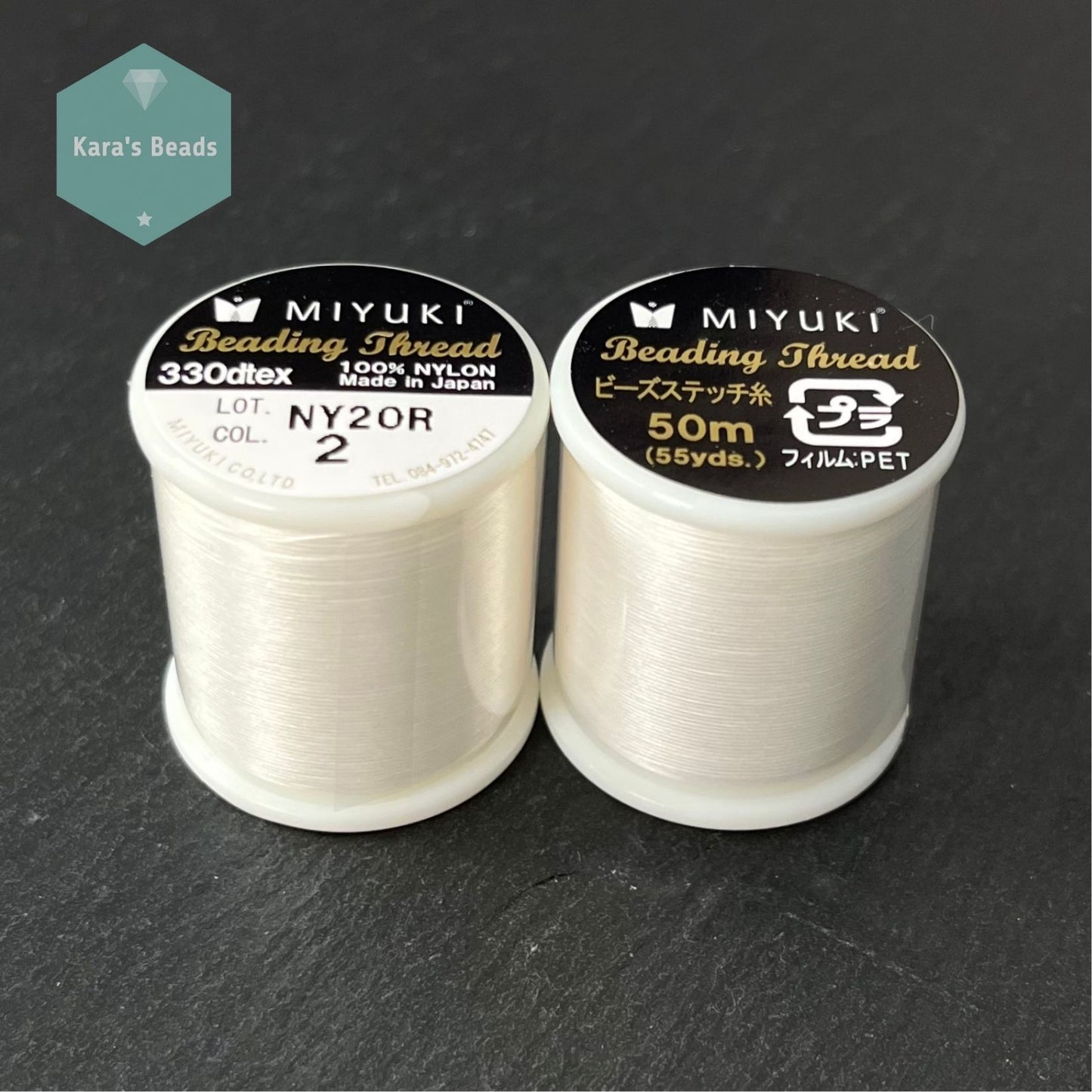 Miyuki Beading Thread 50 m - Col. 2 Eggshell