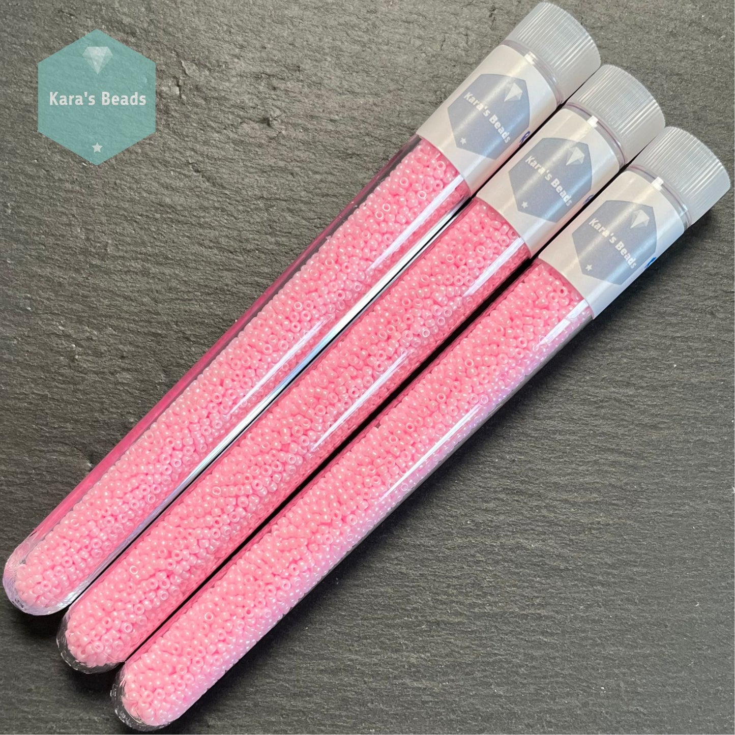 26g Tube 11/0 Miyuki Seed Beads RR11-428 Opaque Baby Pink Luster