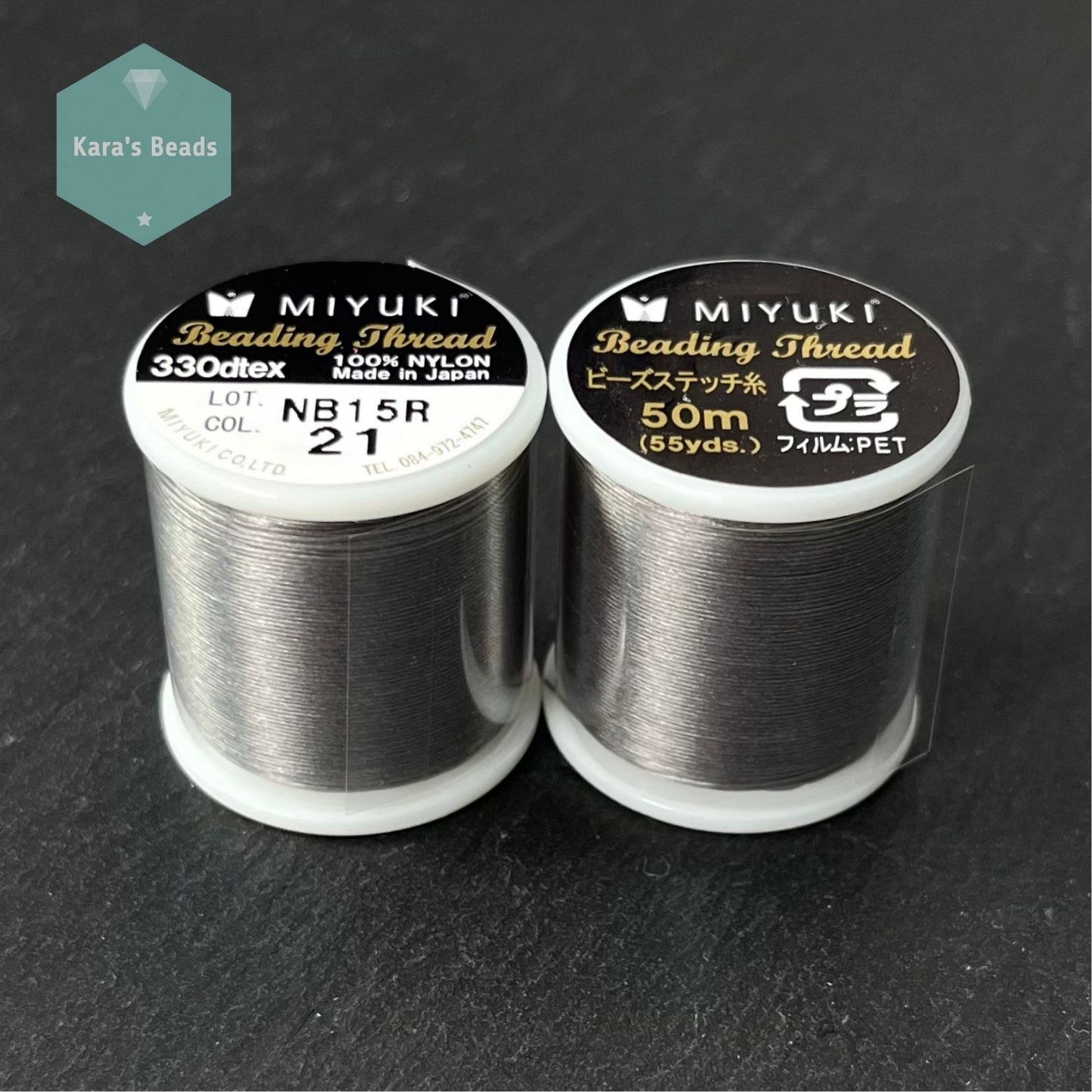 Miyuki Beading Thread 50 m - Col. 21 Earl Grey
