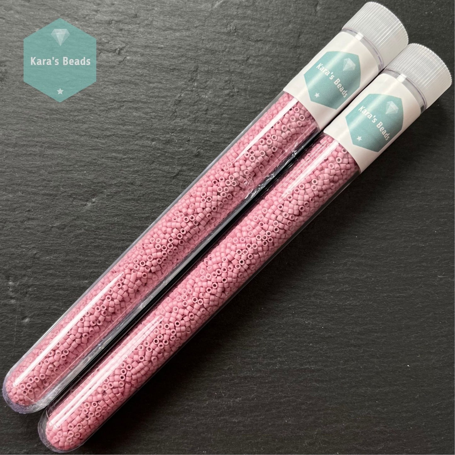 22g Tube 11/0 Miyuki Delica DB0355 Matte Rose