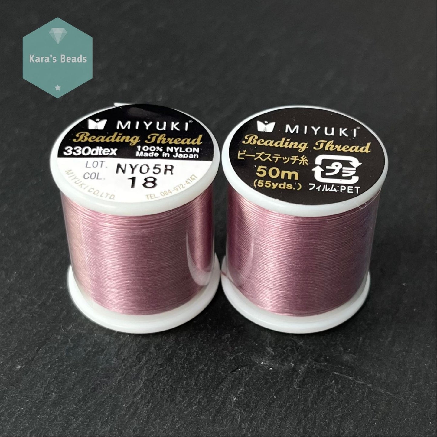 Miyuki Beading Thread 50 m - Col. 18 Rose
