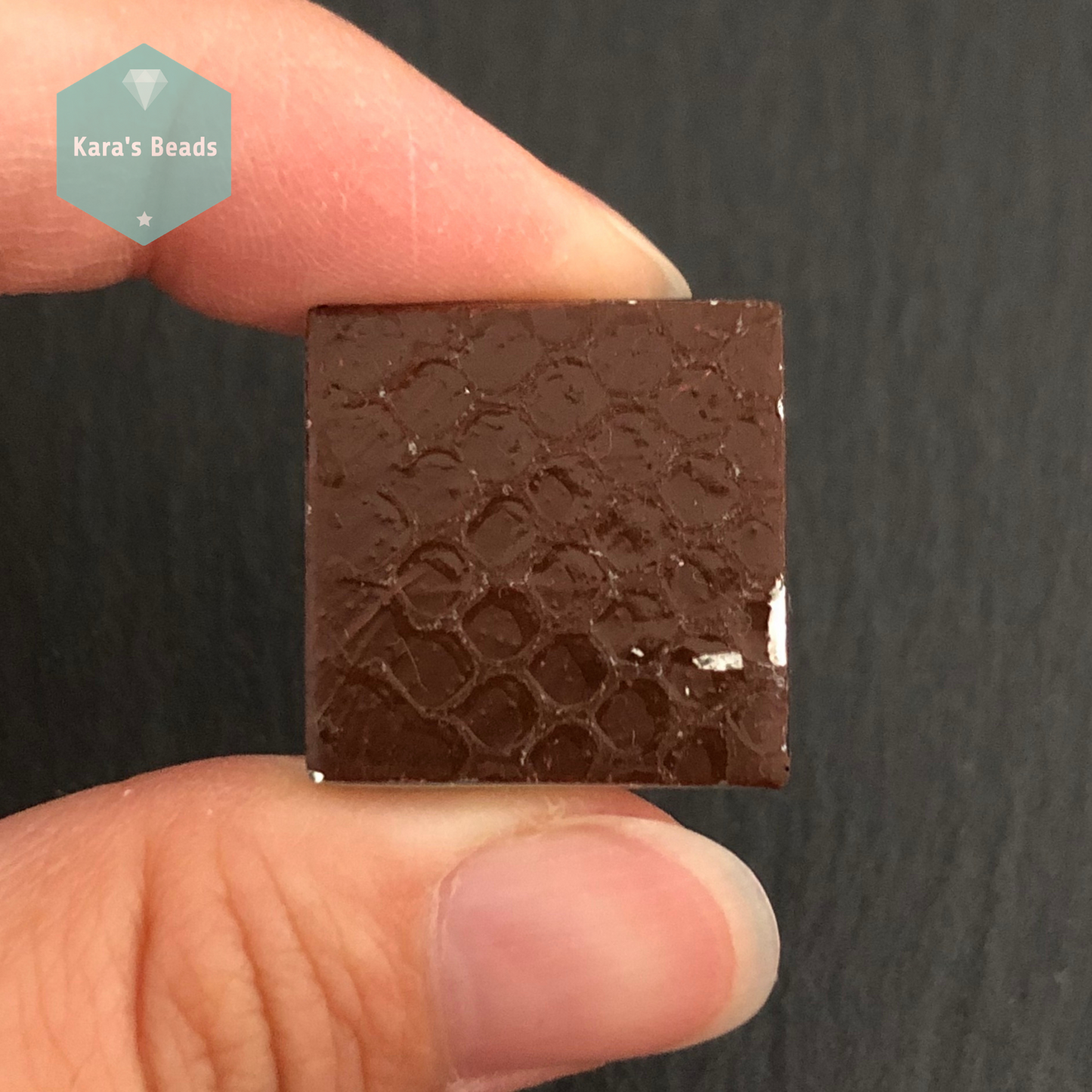 23x23 mm Tile Gold Coffee 1 pc