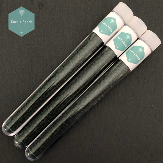25g Tube 8/0 Toho TR8-939F Transparent Frosted Green Emerald