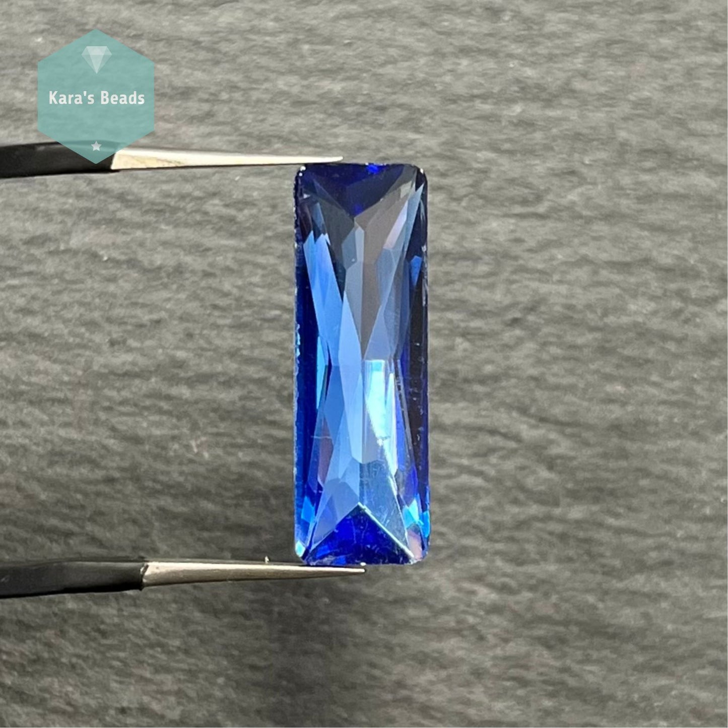 21x7 mm Princess Cut Baguette Denim Blue 1 pc