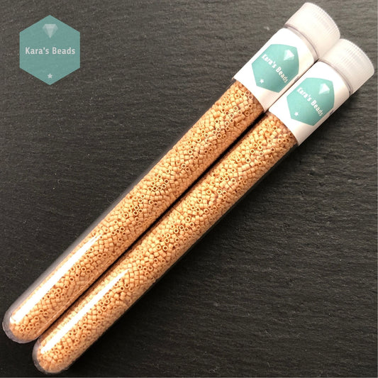 22g Tube 11/0 Miyuki Delica DB0389 Matte Opaque Terracotta Luster