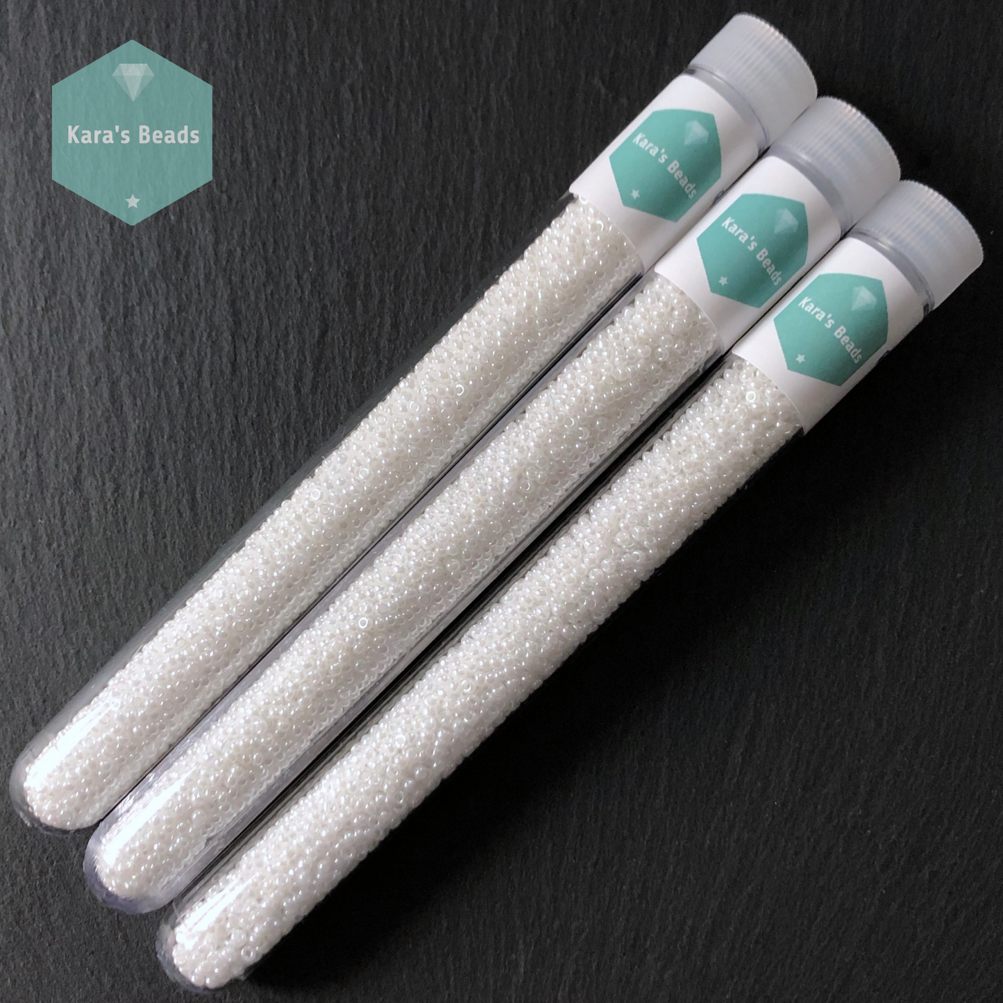 25g Tube 11/0 Miyuki Seed Beads RR11-0528 Ceylon White Pearl