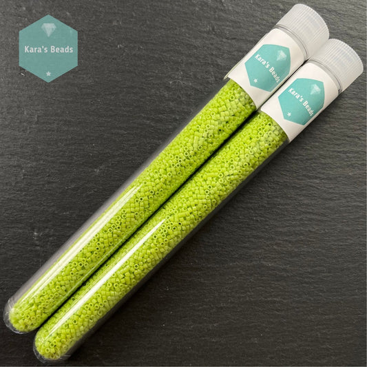 22g Tube 11/0 Miyuki Delica DB733 Opaque Chartreuse