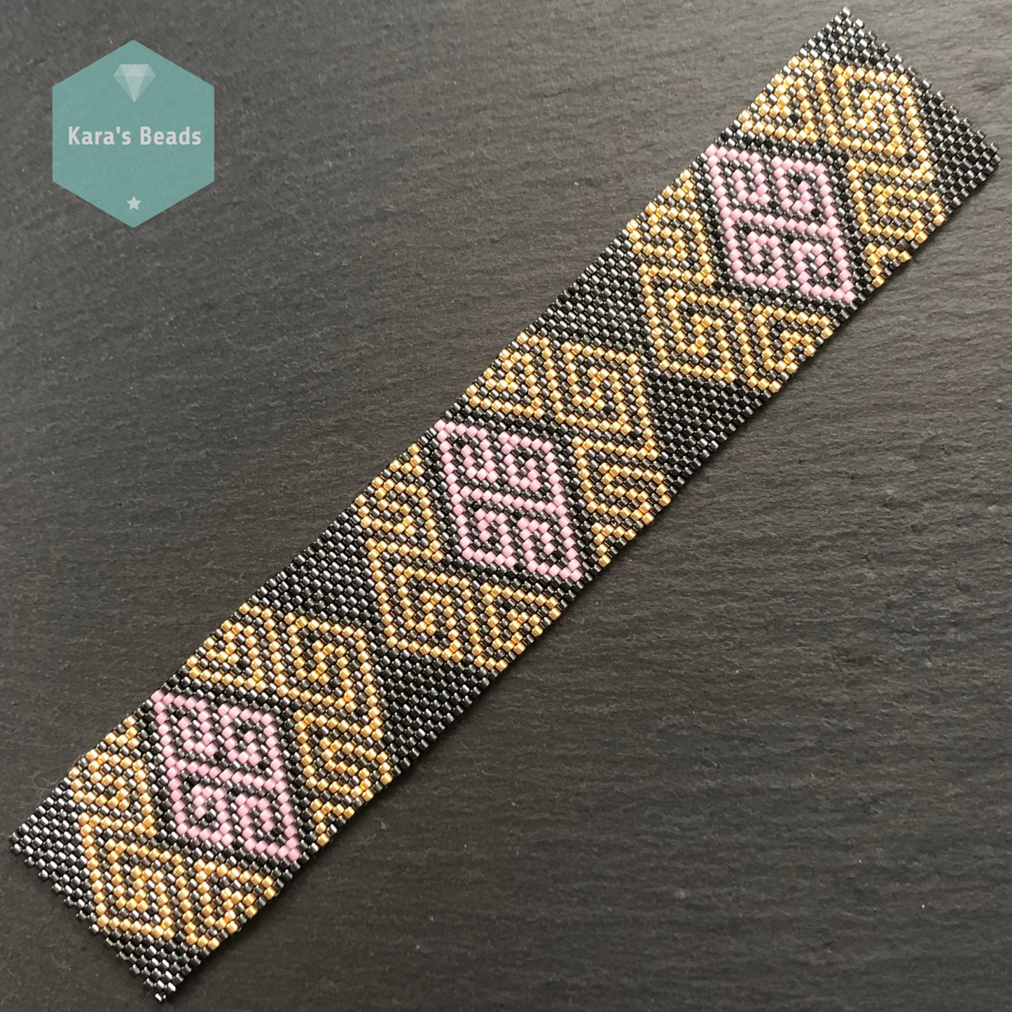 GREEK KEY Even Count Peyote Pattern