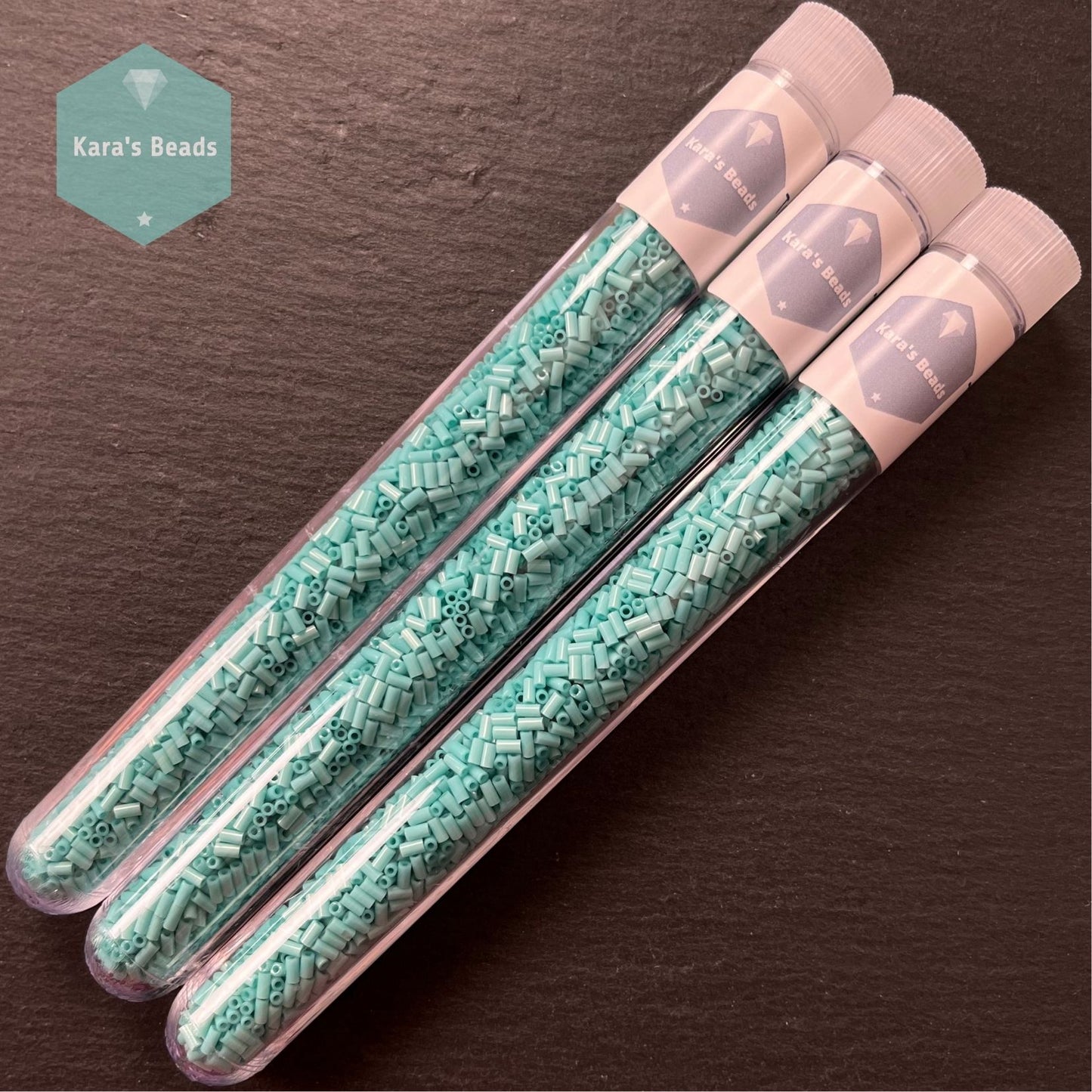 22g Tube 3mm Toho Bugles TB1-55 Opaque Turquoise