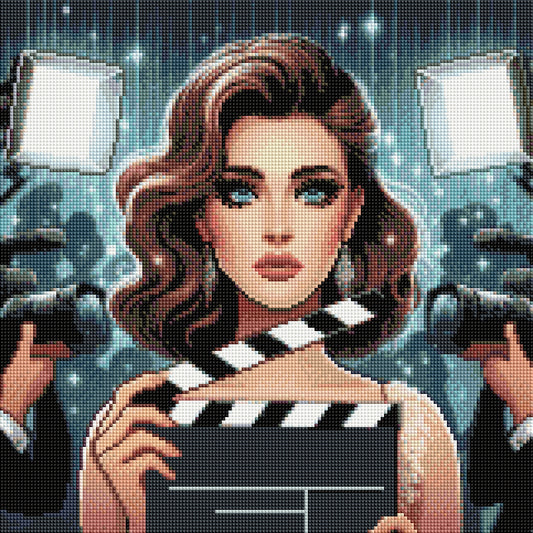Hollywood Glam – Premium DIY Diamond Painting Kit (Square) – Royalty-Free Art from Pixabay – 40x40cm