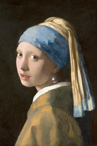 Girl with a Pearl Earring – Premium DIY Diamond Painting Kit (Round) – Public Domain Art by Johannes Vermeer – 40x60cm