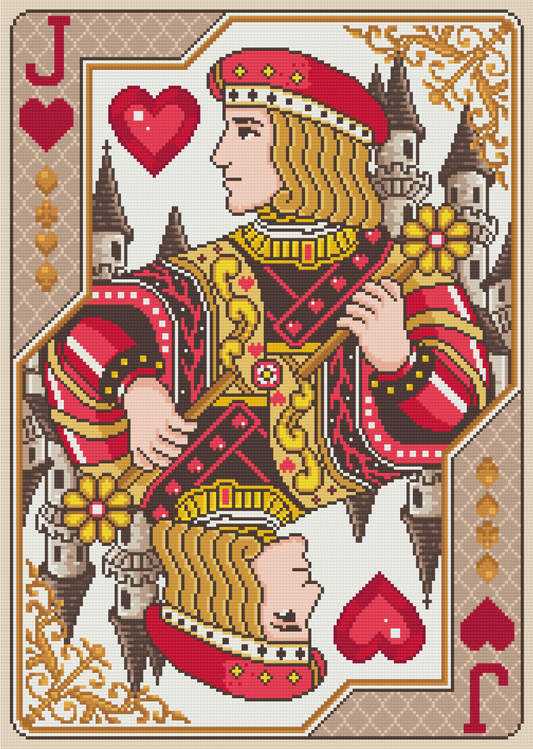 Jack of Hearts – Diamond Art by MDDQ – 47x66cm – Round