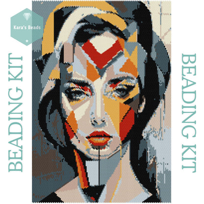 Peyote Kit - ABSTRACT PORTRAIT Tapestry