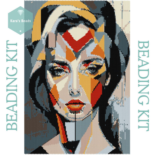 Peyote Kit - ABSTRACT PORTRAIT Tapestry