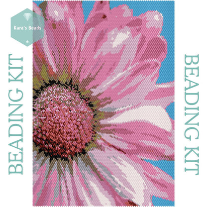 Peyote Kit - Pink Daisy Tapestry