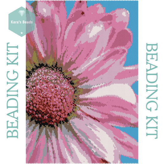 Peyote Kit - Pink Daisy Tapestry