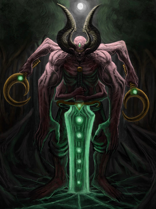 Moonlight Demon – Licensed Diamond Art by @will_sketches – A2 – Square