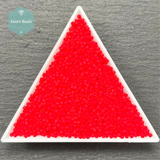 22g Tube 11/0 Miyuki Delica DB753 Matte Opaque Bright Red