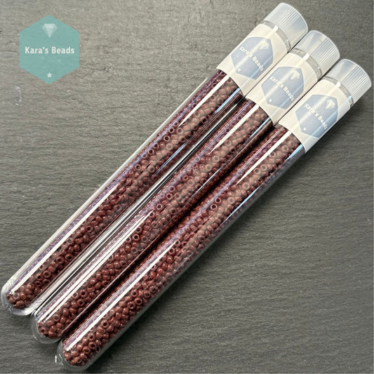 25g Tube 8/0 Miyuki Seed Beads RR8-0409 Opaque Chocolate