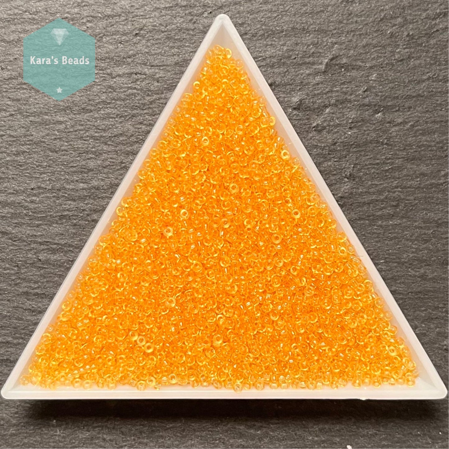 25g Tube 15/0 Miyuki Seed Beads RR15-0132 Transparent Light Topaz