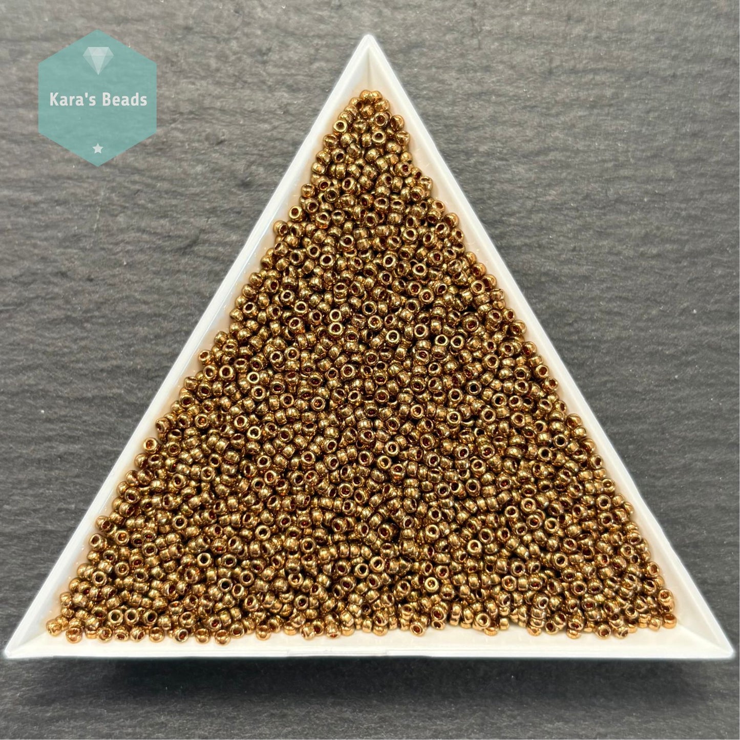 25g Tube 15/0 Miyuki Seed Beads RR15-0457L Metallic Light Bronze