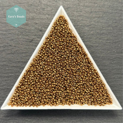 25g Tube 15/0 Miyuki Seed Beads RR15-0457L Metallic Light Bronze