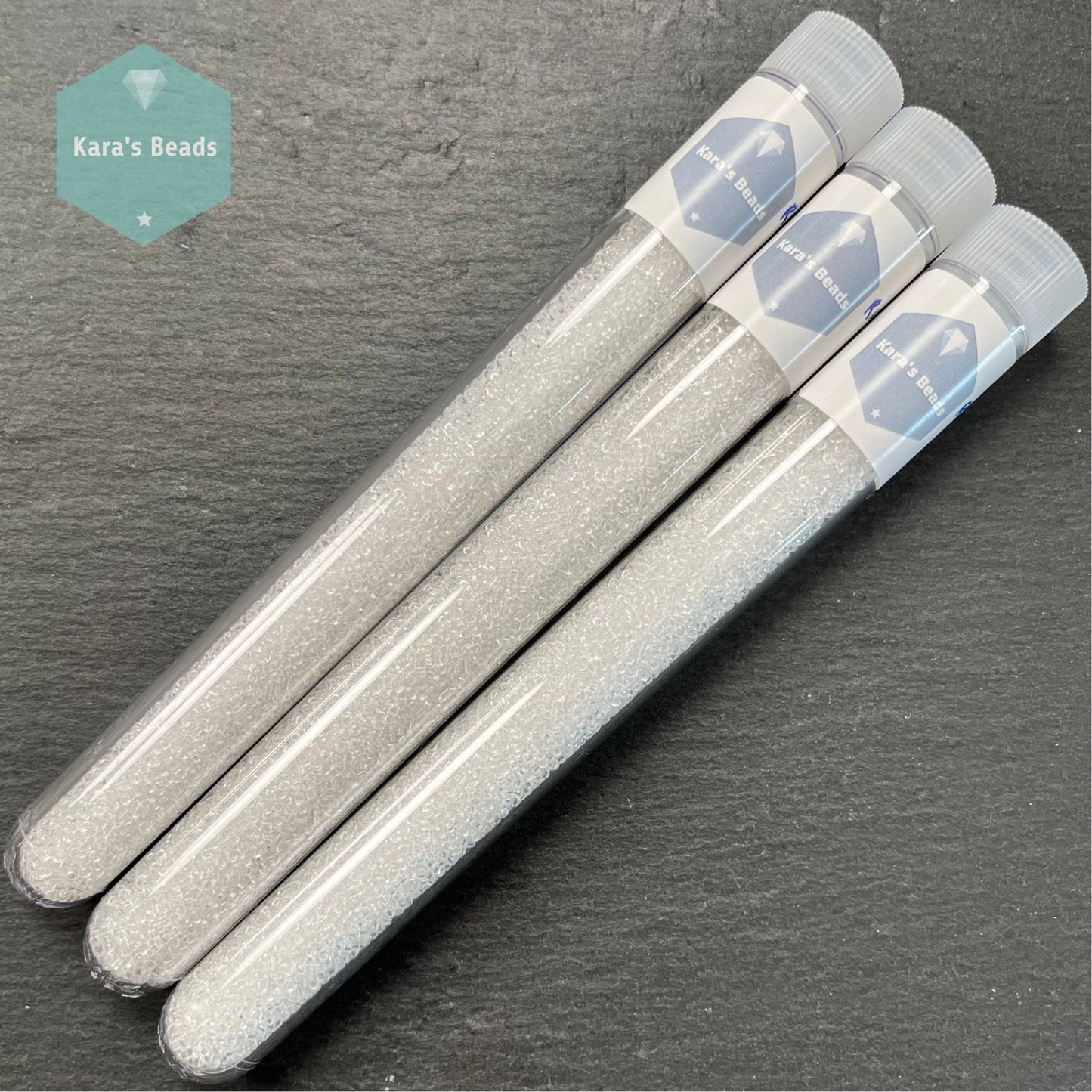 25g Tube 15/0 Miyuki Seed Beads RR15-0131 Crystal