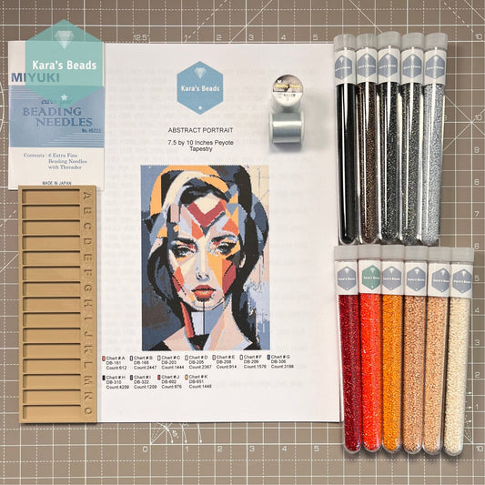 Peyote Kit - ABSTRACT PORTRAIT Tapestry