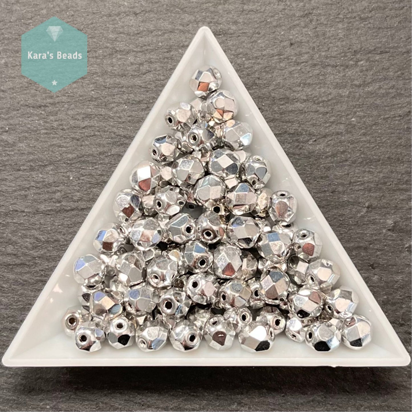 85pcs Tube 6mm Fire Polish Crystal Full Labrador